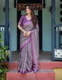 Premium Cotton Linen Printed Saree with Blouse Piece – Elegant Office & Casual Wear gg123