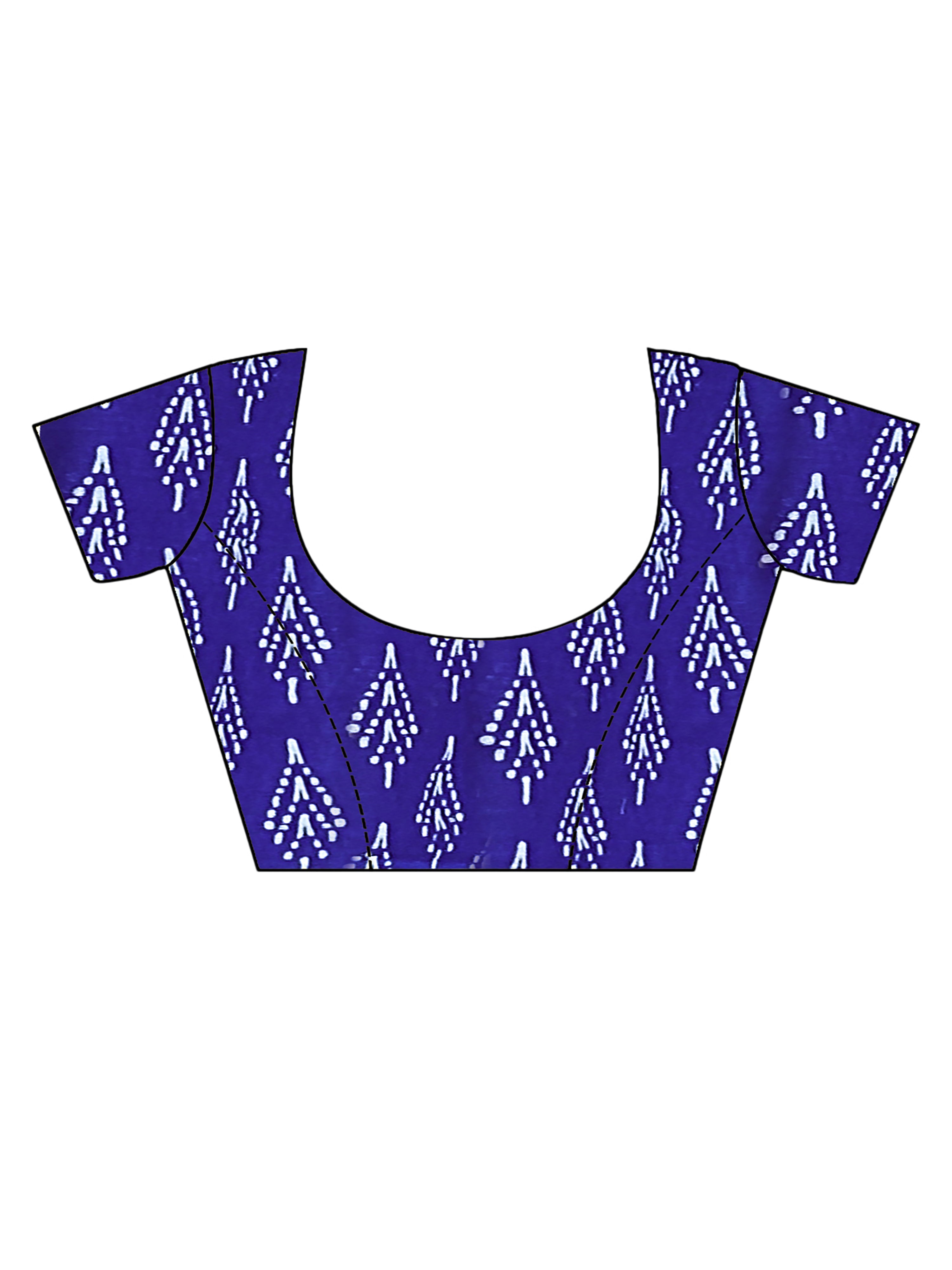 Printed Soft Cotton Saree with Ikkat-Style Pallu & Elegant Designer Border