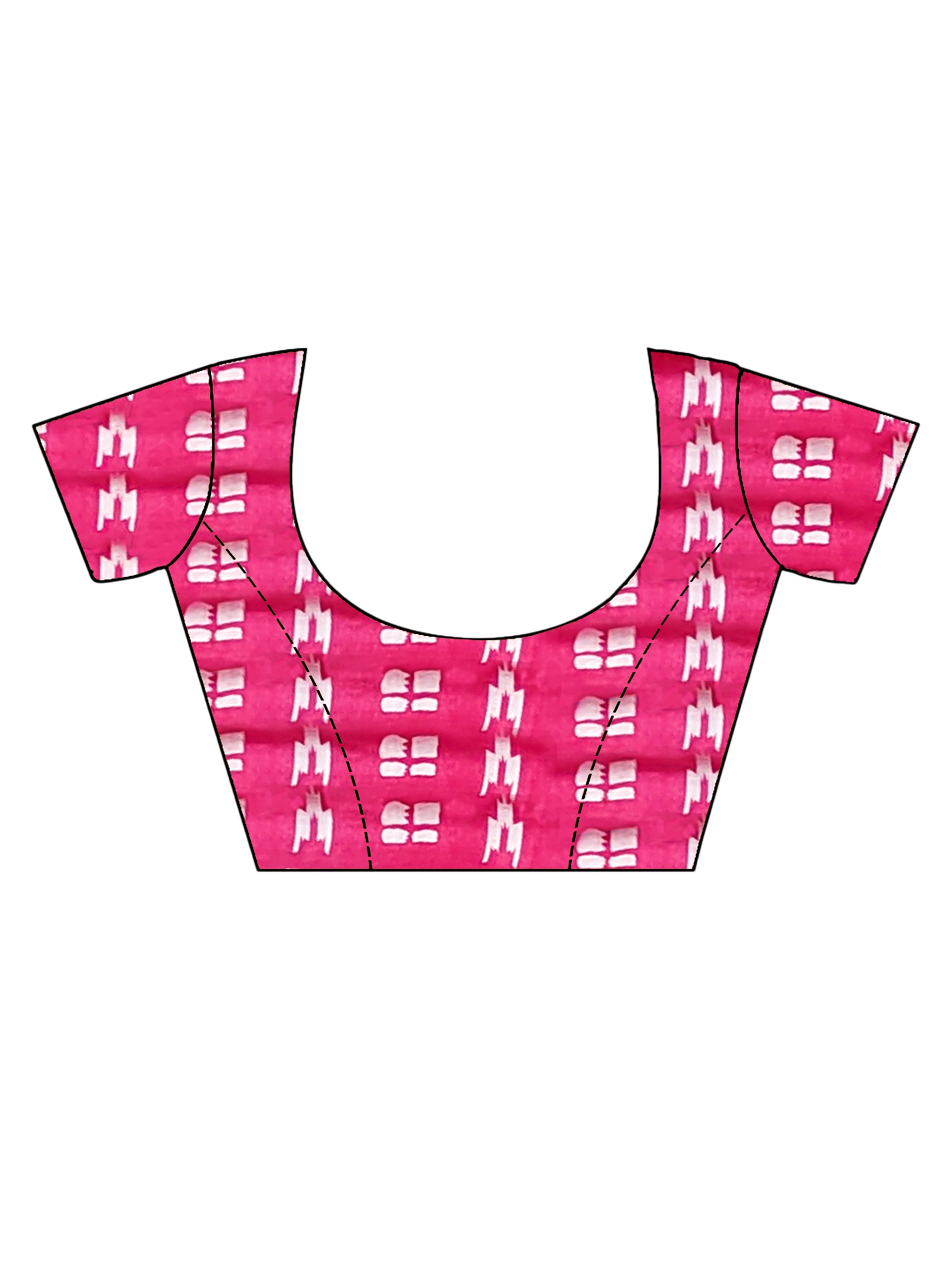 Soft Cotton Printed Saree with Stripe Body & Phulkari-Inspired Designer Pallu