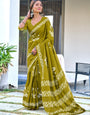 2-Minute Ready-to-Wear Green Soft Cotton Printed Saree | Effortless Everyday Elegance (Copy)