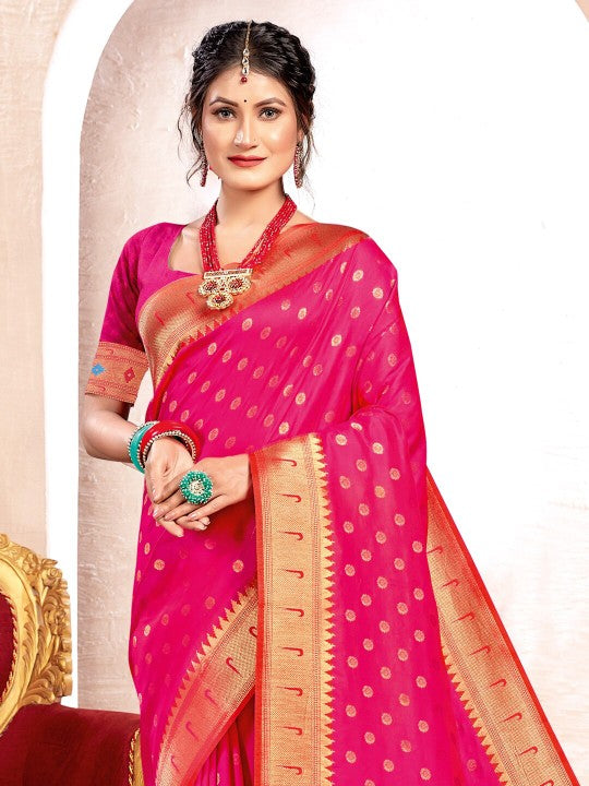 Royal Paithani Silk Saree with Grand Traditional Border & Designer Pallu–kavita